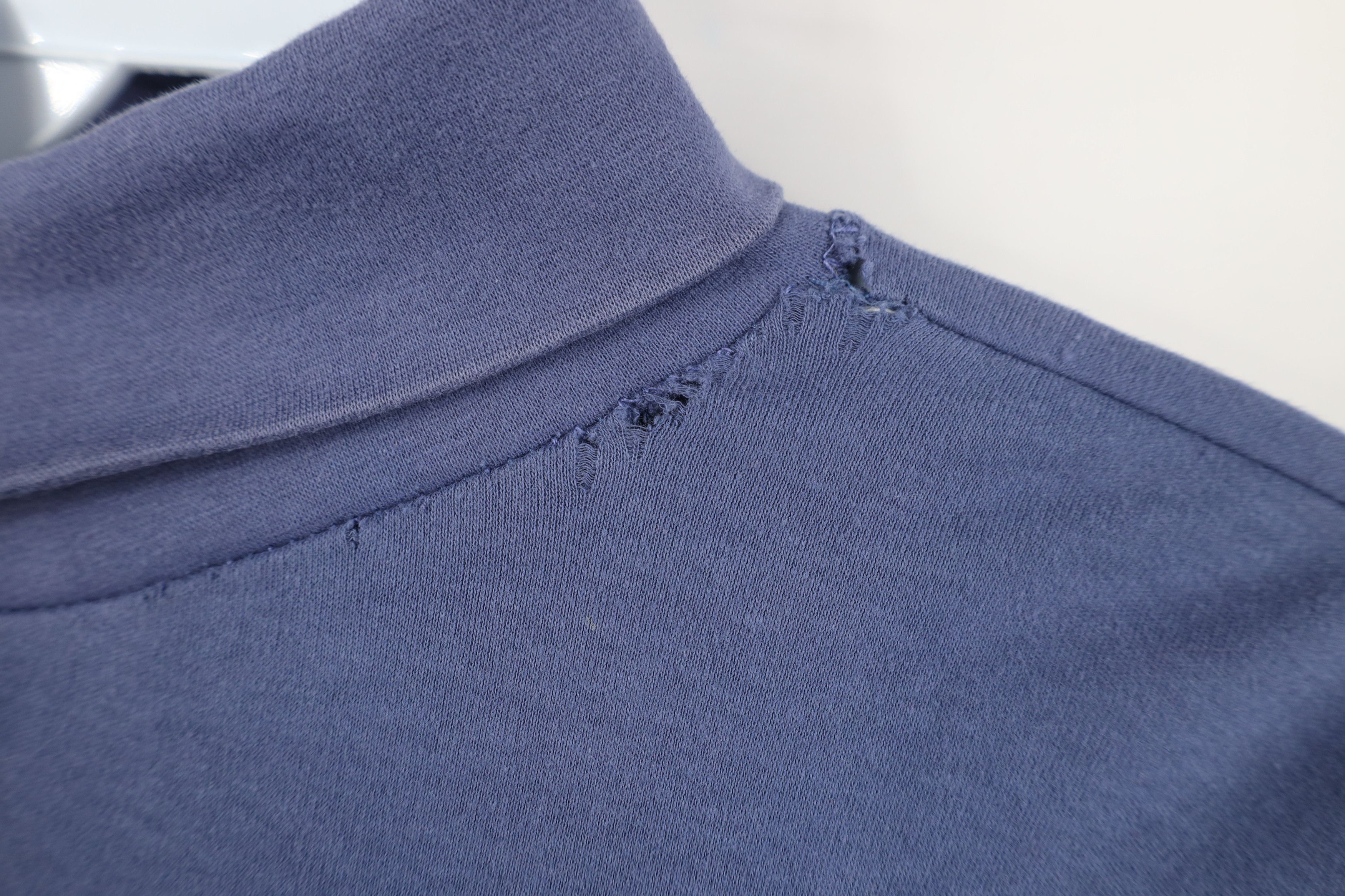 Vintage Vintage 90s Streetwear Blank Turtleneck Long Sleeve T-Shirt Size US L / EU 52-54 / 3 - 4 Thumbnail