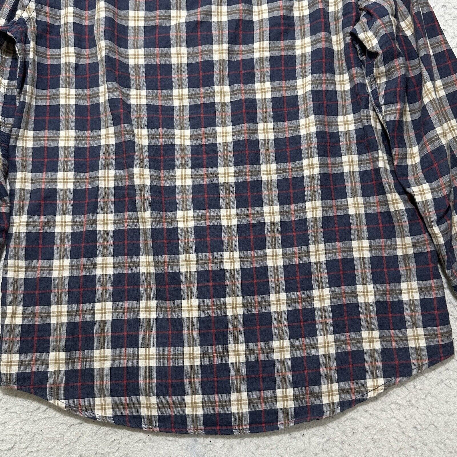 Gap GAP Men's Medium Button Down Pocket Shirt Blue Plaid Striped Size US L / EU 52-54 / 3 - 12 Thumbnail