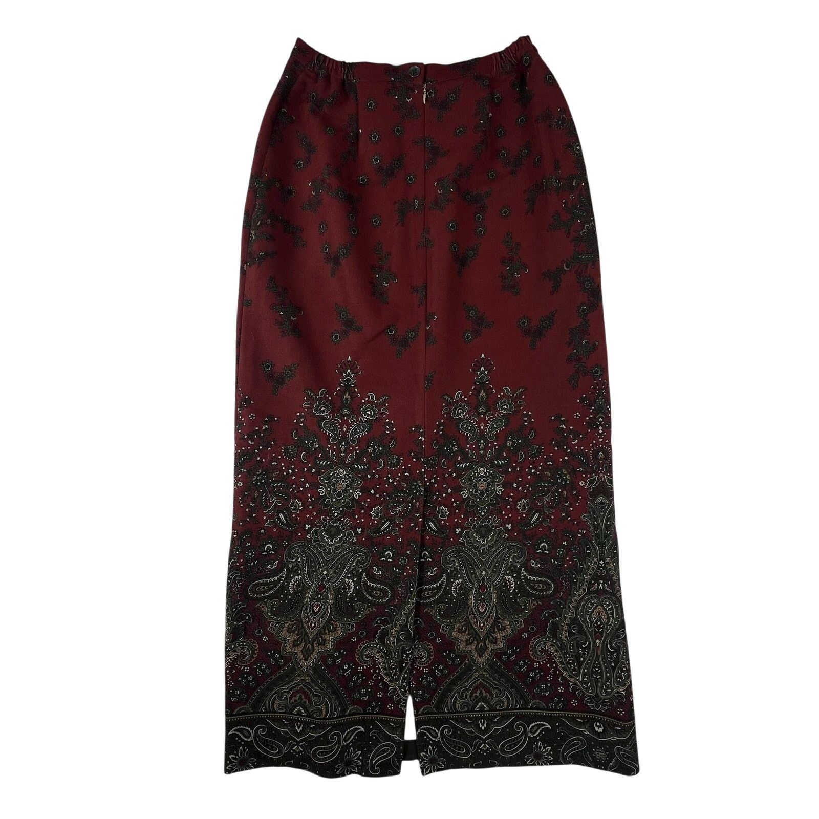 Vintage Y2K Boho Tapestry Midi Skirt 8 | VTG Witchcore Whimsigoth Size 26" / US 2 / IT 38 - 4 Thumbnail