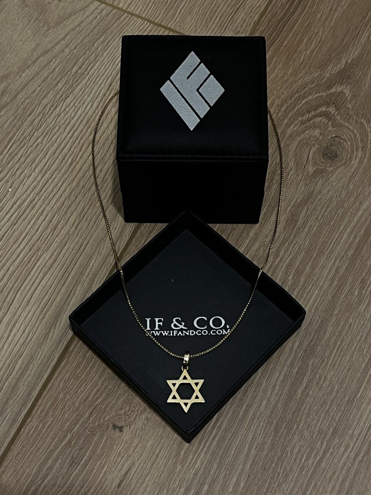If And Co If & Co 14k Gold Star of David Necklace Jewish Pendant Chain Size ONE SIZE - 3 Thumbnail