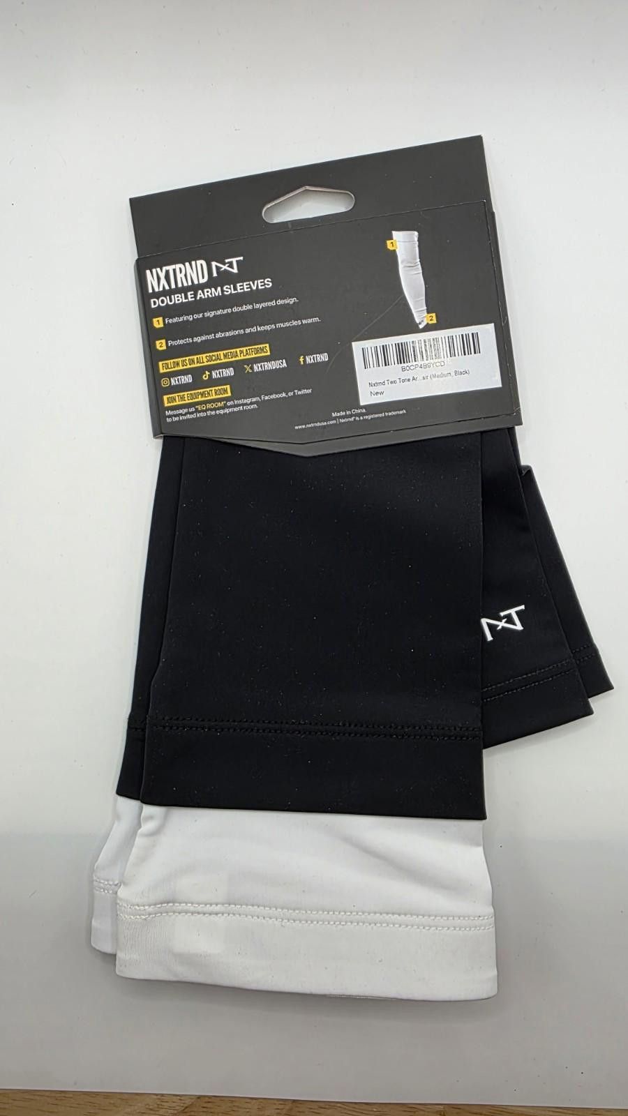 Other NXTRND Double Arm Sleeves Two Tone Black Small Medium Size ONE SIZE - 2 Thumbnail