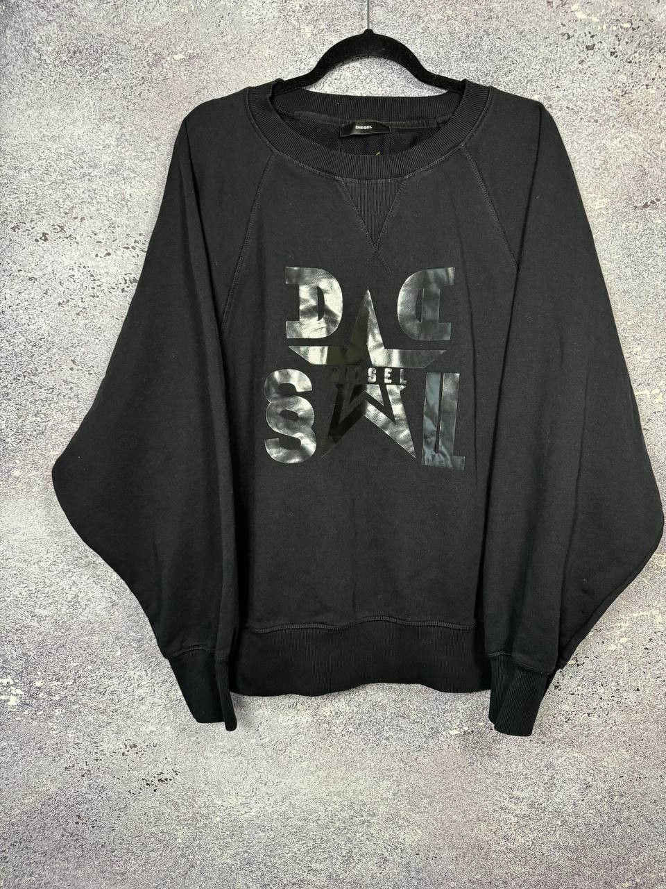 Diesel Diesel Sweatshirt Black Logo Streetwear XL Size Size US XL / EU 56 / 4 - 4 Thumbnail