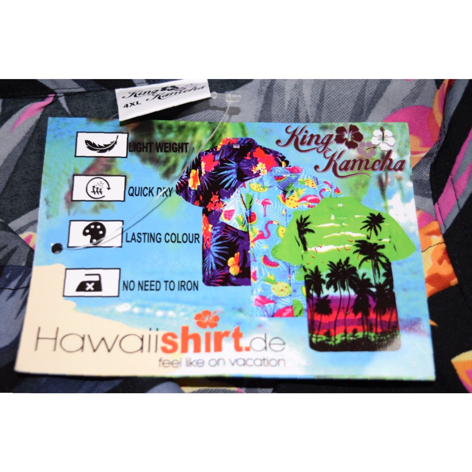 Vintage King Kameha Shirt Mens 4XL Black Grey Hawaiian Pineapple Aloha Casual Funky NWT Size US XXL / EU 58 / 5 - 6 Thumbnail