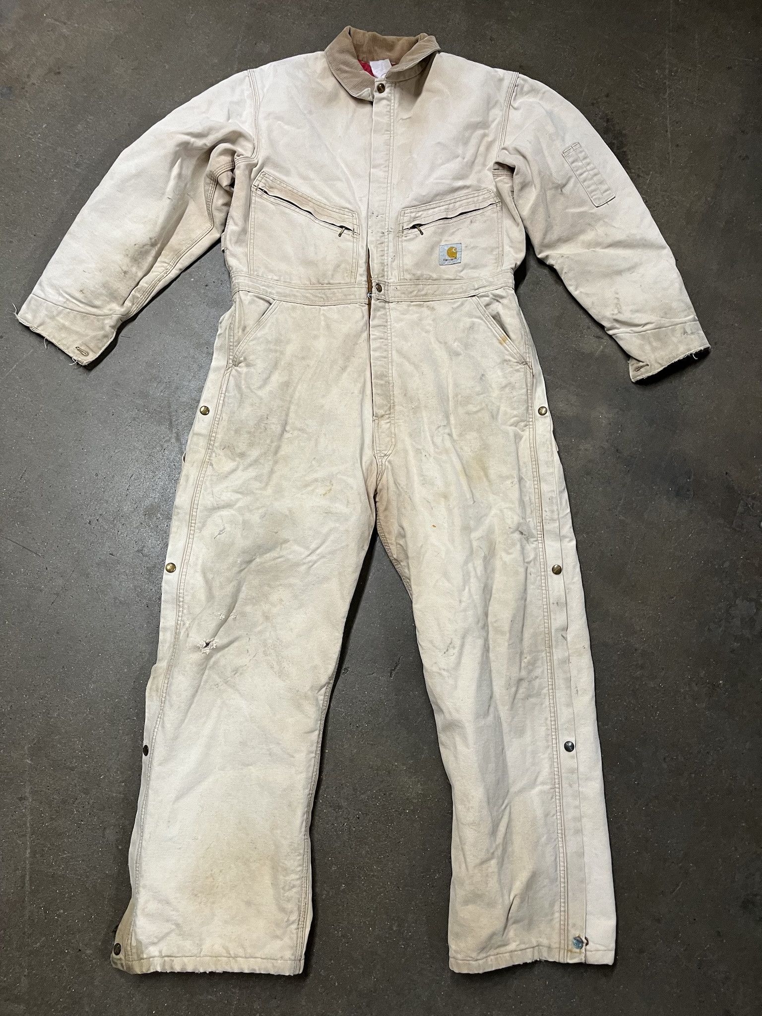 Carhartt × Vintage Vintage 1990s Carhartt Canvas Padded Overall Snow Suit Size XL Size US XL / EU 56 / 4 - 1 Thumbnail