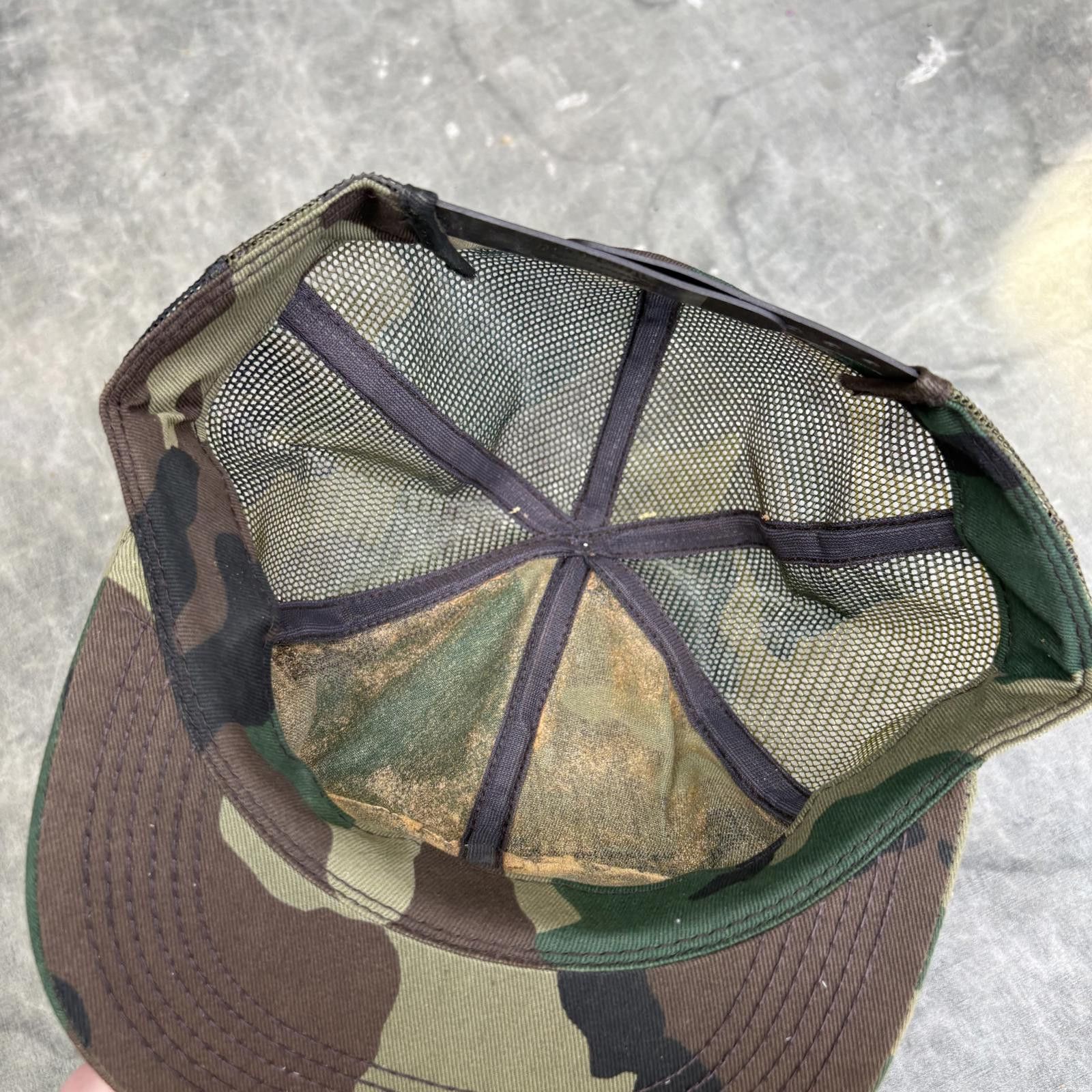 Vintage Vintage Woodland Camo SFA Farmer’s Association Trucker Hat Size ONE SIZE - 3 Thumbnail
