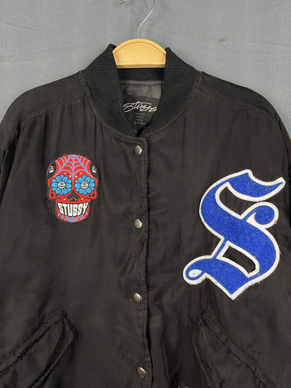 Other Stussy Bomber Jacket with Patches Size M / US 6-8 / IT 42-44 - 3 Thumbnail