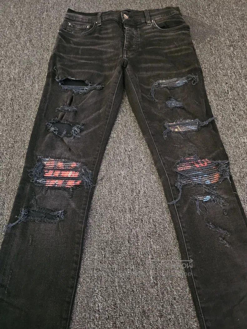 Amiri Amiri MX1 Distressed Black Jeans. Size US 30 / EU 46 - 2 Thumbnail