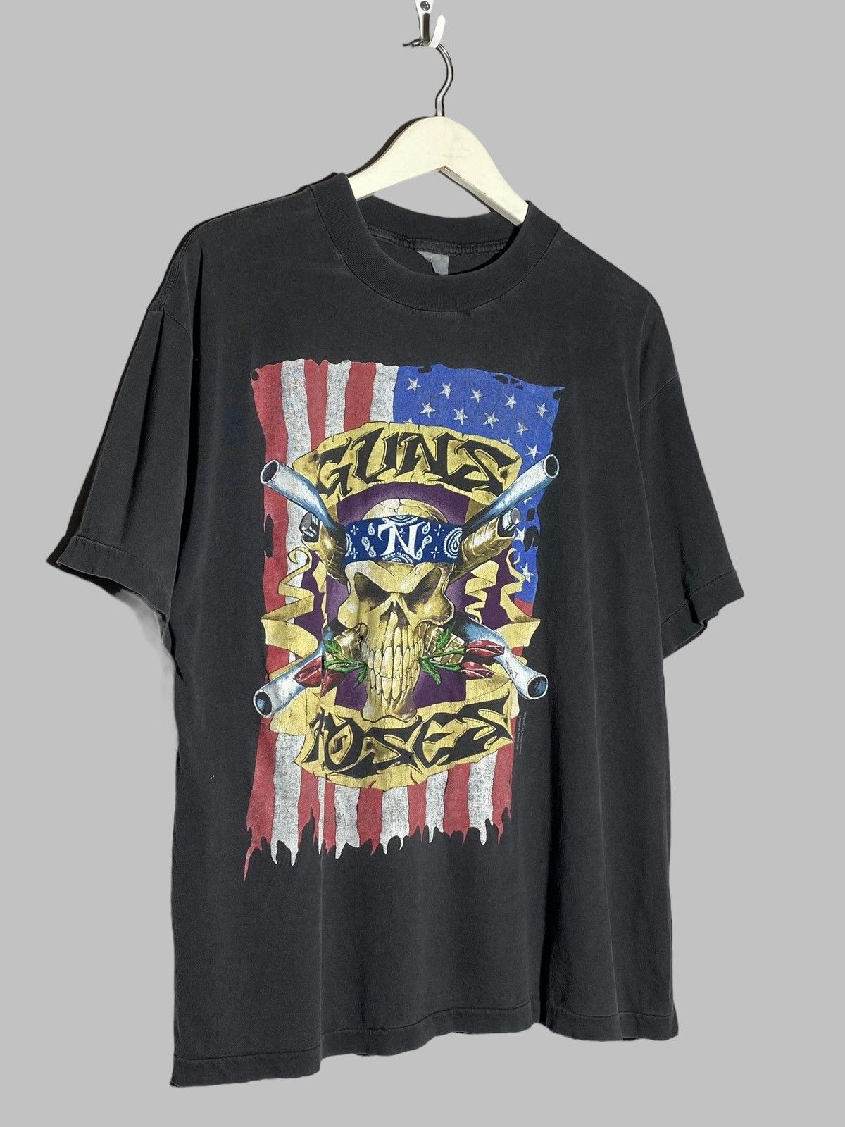 Band Tees Guns N’ Roses Vintage 90s Brockum Graphic Tee Single Stitch Size US L / EU 52-54 / 3 - 3 Thumbnail