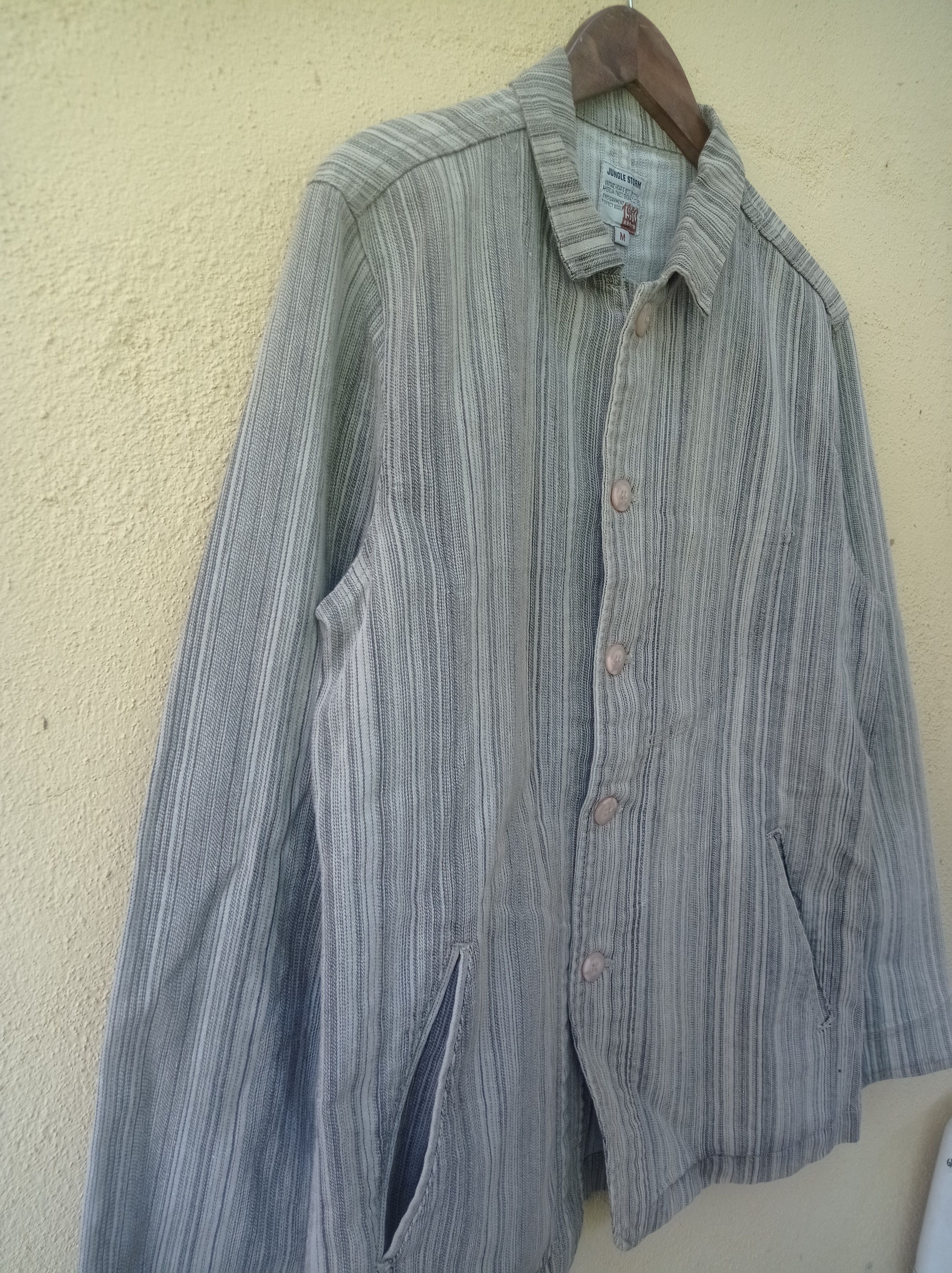 Japanese Brand Jungle storm stripe workwear Japanese #GL25 Size US XL / EU 56 / 4 - 2 Thumbnail
