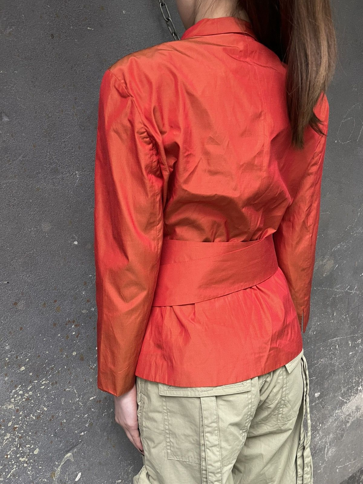 Max Mara × Vintage Vintage Max Mara 90’s Wrap Blouses Silk VERY RARE Size S / US 4 / IT 40 - 7 Thumbnail