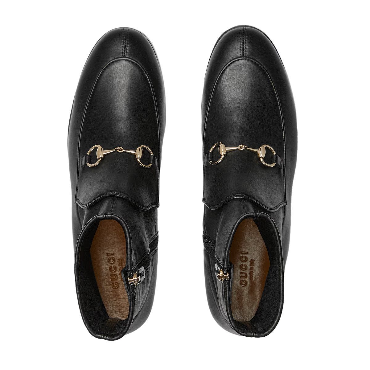 GUCCI Jordaan $1490 Women's Black Leather Ankle Boots New &