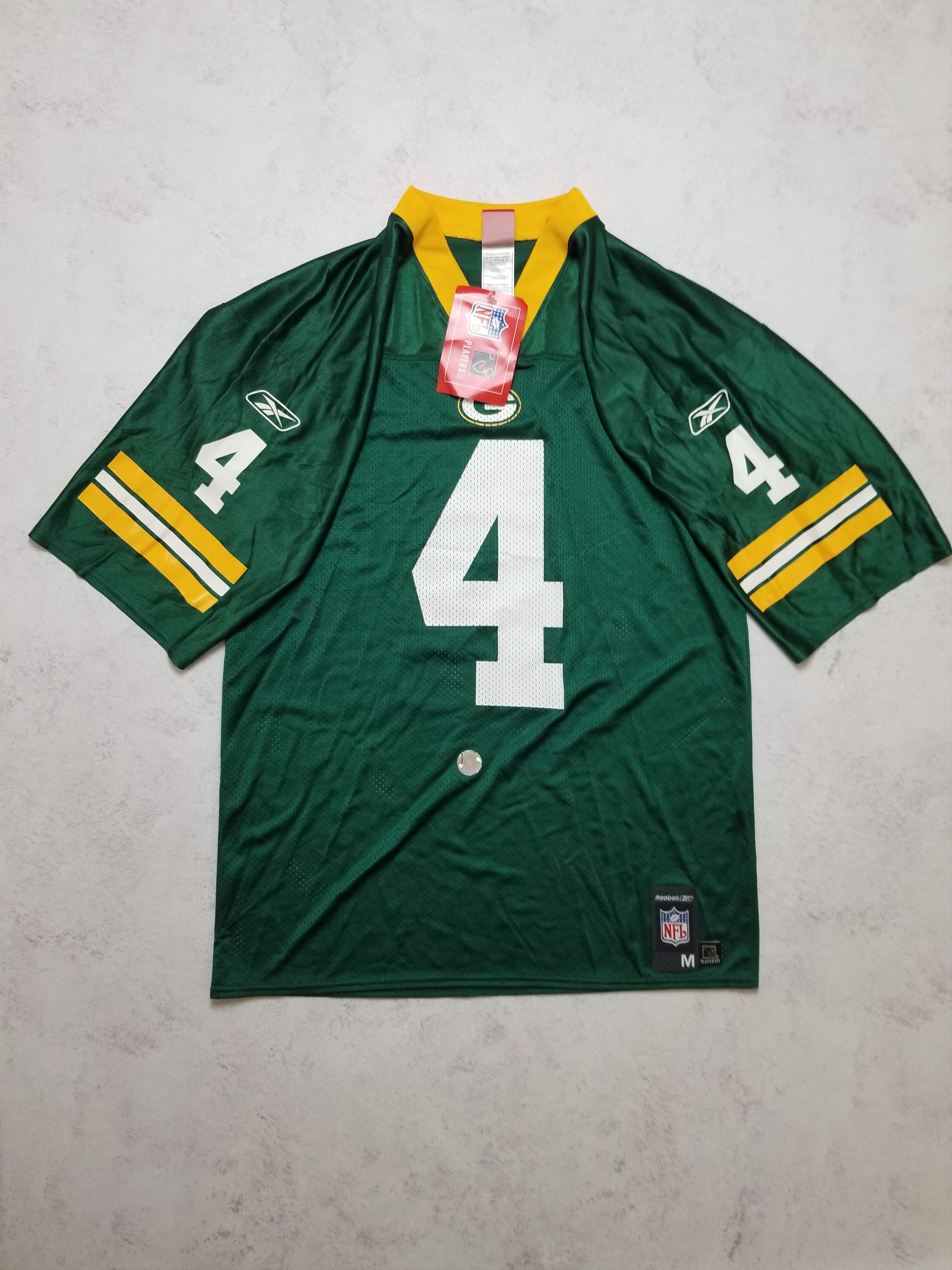 Reebok New Vintage Green Bay Packers Favre #4 Reebok NFL Jerse Size US M / EU 48-50 / 2 - 2 Thumbnail
