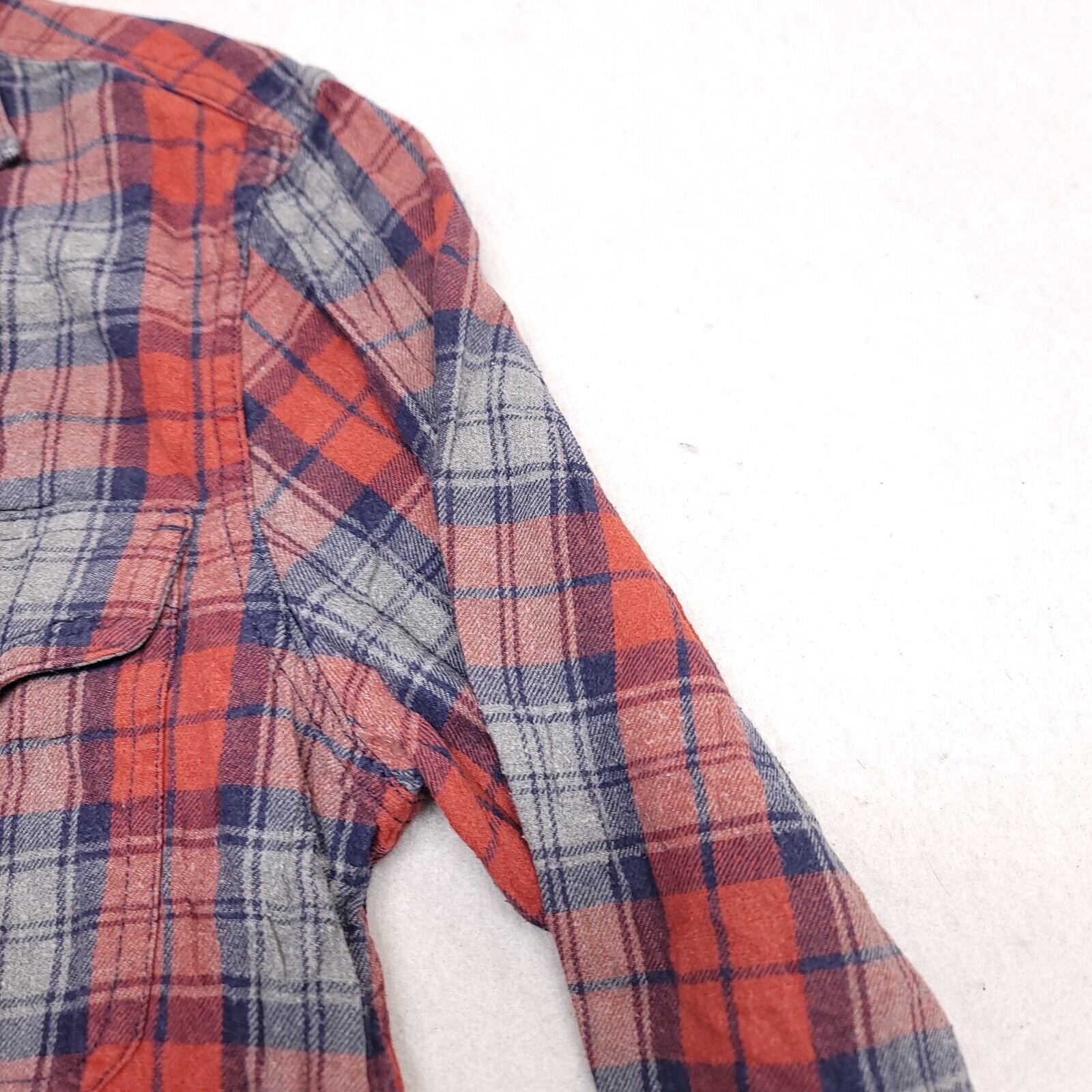 Sonoma Sonoma Tartan Flannel Button Up Shirt Men Size S Orange Gray Size US S / EU 44-46 / 1 - 5 Thumbnail