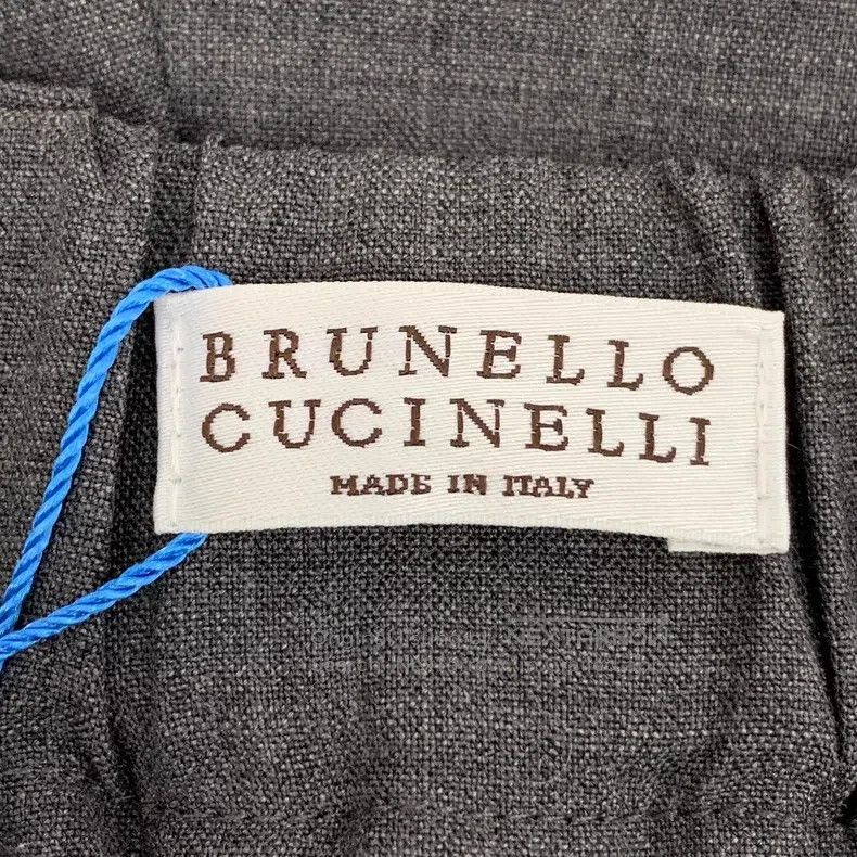 Brunello Cucinelli Brunello Cucinelli Gray Belt Design Wool Western Pants Size 24" / US 00 / IT 34 - 6 Thumbnail