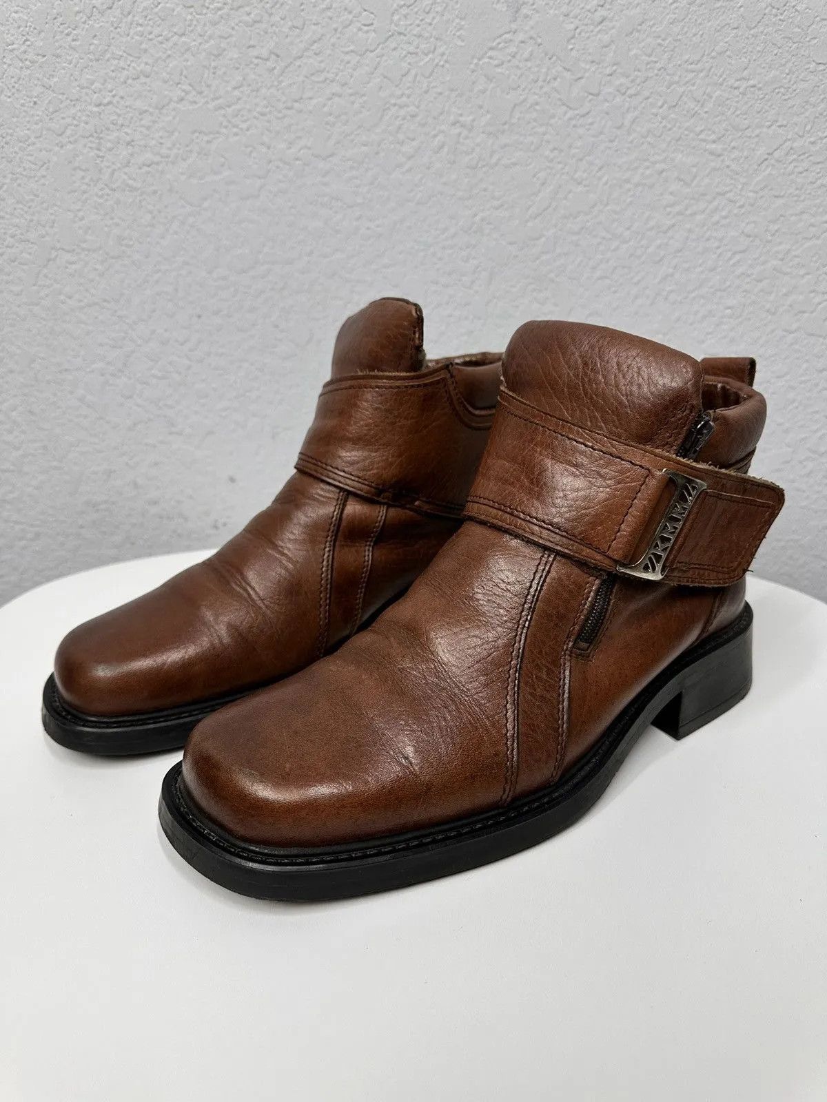 Other Vintage Leather Brown Boots Guidi AS 98 Style Y2K Size US 12 / EU 45 - 9 Thumbnail