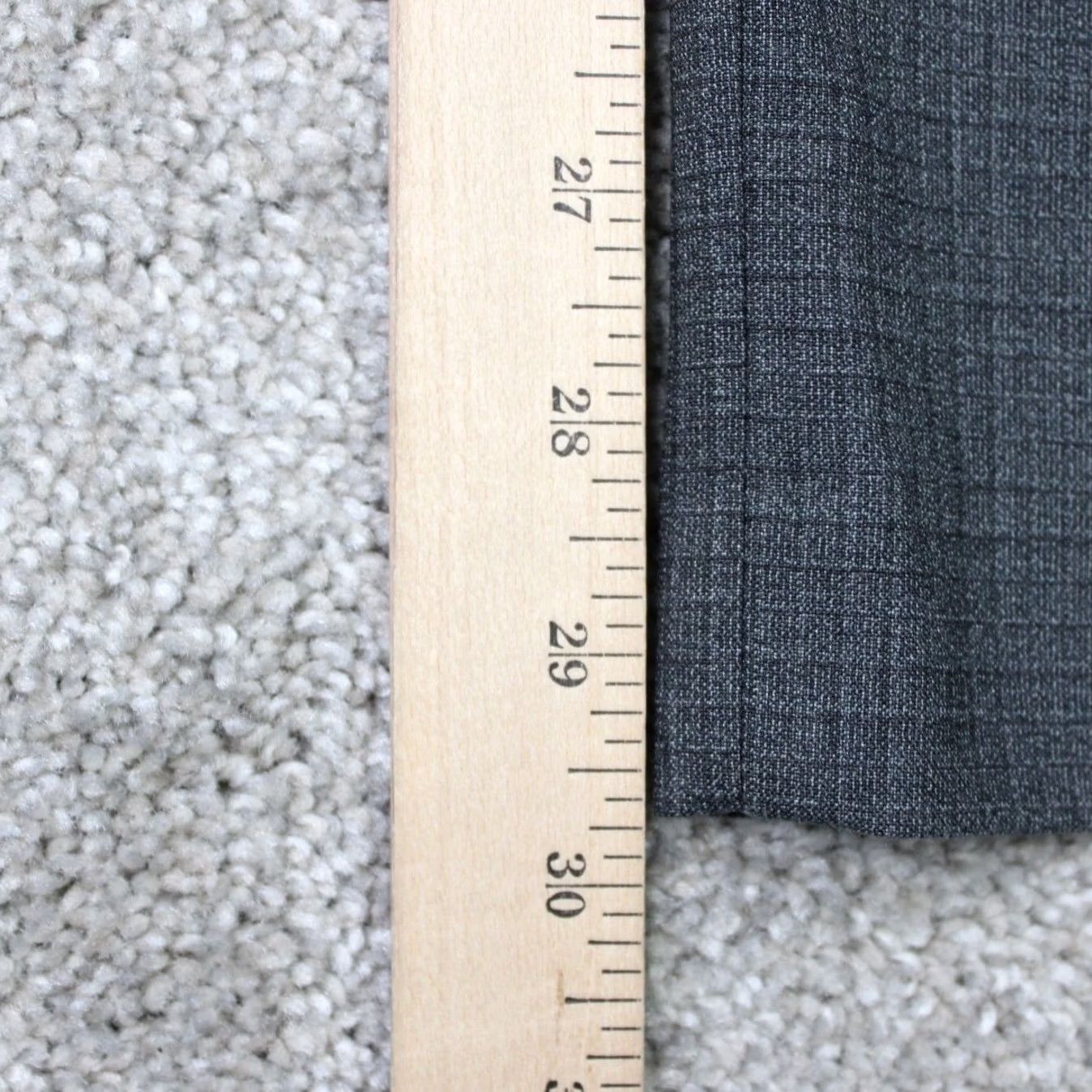 Ralph Lauren LAUREN Ralph Lauren Pants Mens 36x30 Gray Check Flat Front Poly/Viscose Stretch Dress Pants Size US 36 / EU 52 - 3 Thumbnail