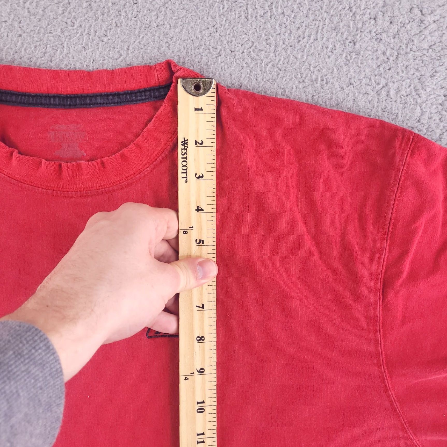 Reebok VINTAGE Reebok Shirt Mens L Red Retro 90s Short Sleeve Crew Neck T-Shirt Size US L / EU 52-54 / 3 - 6 Thumbnail