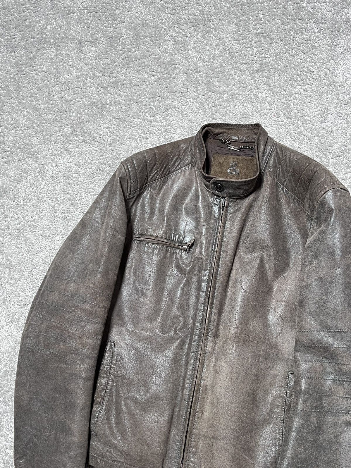 Dolce & Gabbana Vintage Dolce & Gabbana Brutalist Pig Leather Archive Jacket Size US L / EU 52-54 / 3 - 4 Thumbnail
