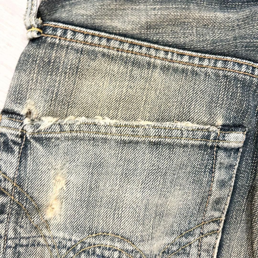 Edwin Japanese Edwin Faded Blue Wash Distressed Denim baggy Size US 30 / EU 46 - 11 Thumbnail