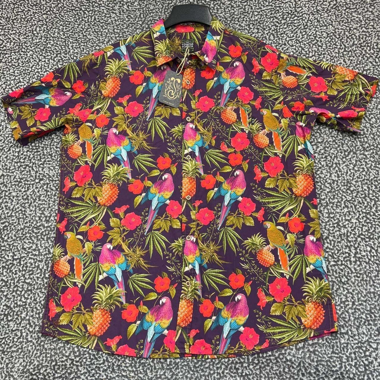 Grassroots California Greg Lutzka Shirt Men Hawaiian Button Up Short Sleeve 2XL Size US XXL / EU 58 / 5 - 1 Thumbnail