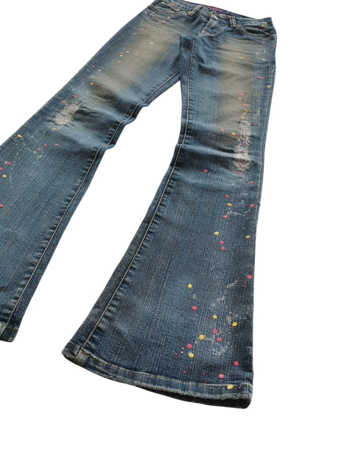 5351 POUR LES FEMMES Avirapink Flare, Bootcut Painter Jeans Size 25" / US 0 / IT 36 - 1 Thumbnail