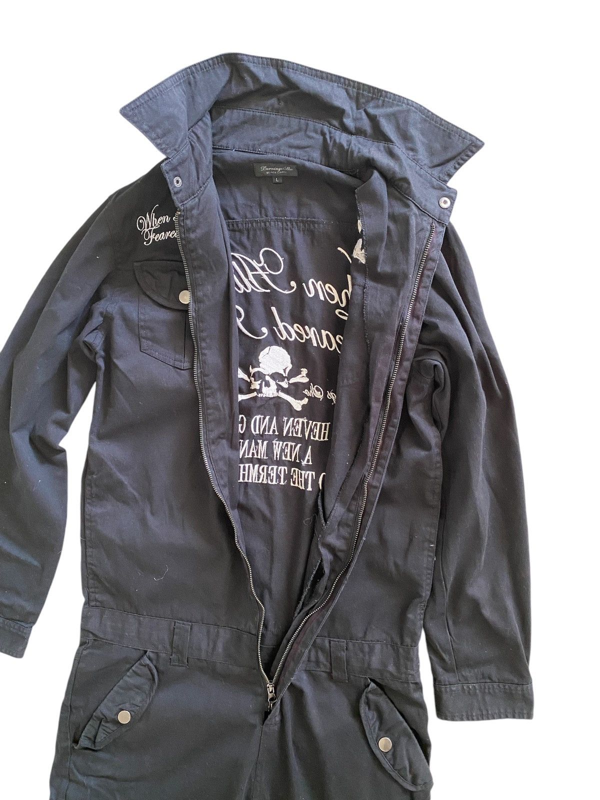 Japanese Brand × Seditionaries 💥 Black Label multi poket coveralls Skull Logo Size US M / EU 48-50 / 2 - 6 Thumbnail