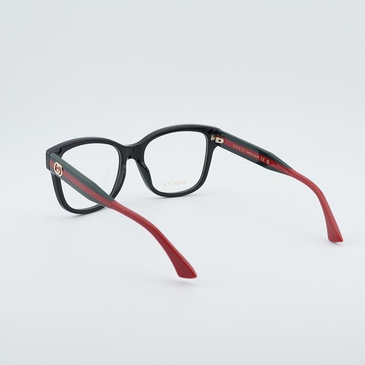 Gucci Gucci GG0038ONN 001 Eyeglasses Black 54mm Square Frame Size ONE SIZE - 11 Thumbnail