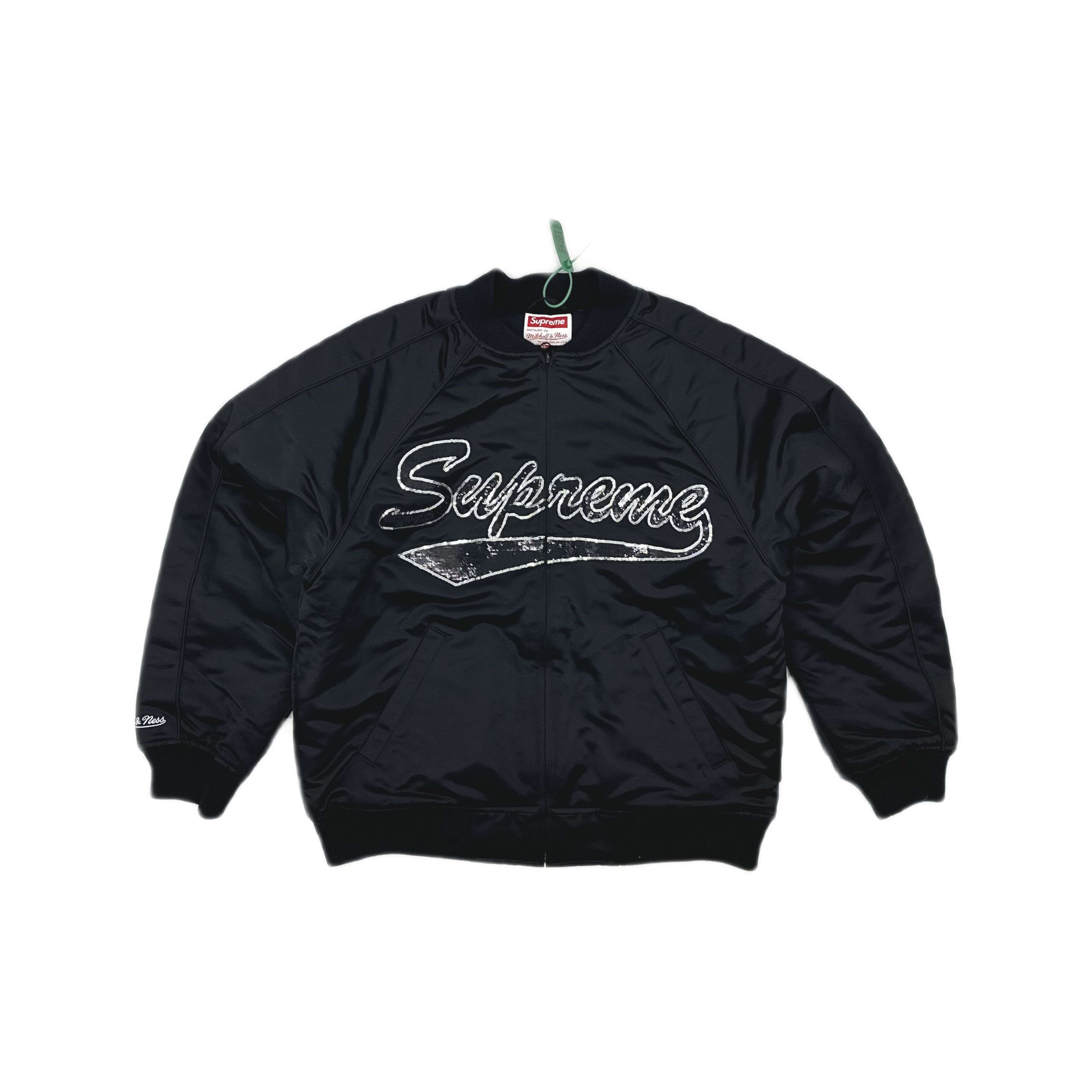 Supreme Supreme x Mitchell & Ness Sequin Logo Varsity Jacket S Size US S / EU 44-46 / 1 - 1 Thumbnail