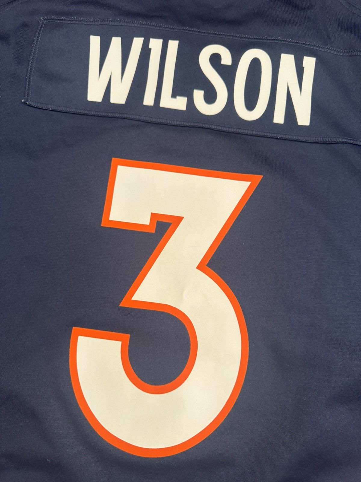 Nike Denver Broncos Russell Wilson #3 NFL On Field Home Jersey Size US L / EU 52-54 / 3 - 7 Thumbnail