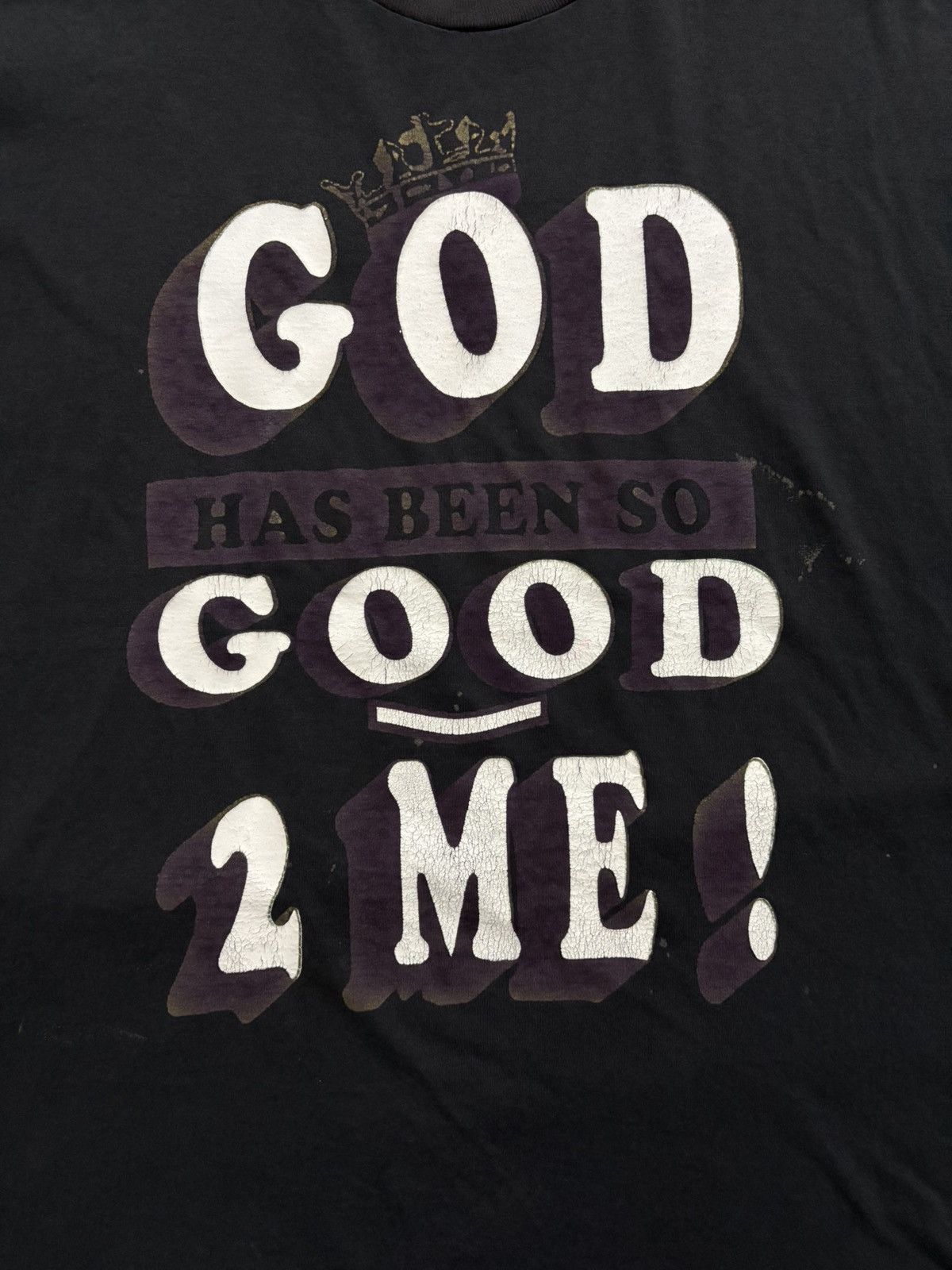Rap Tees 🔥HOT🔥 VINTAGE "GOD HAS BEEN SO GOOD 2 ME !" VERY RARE Size US XXL / EU 58 / 5 - 2 Thumbnail