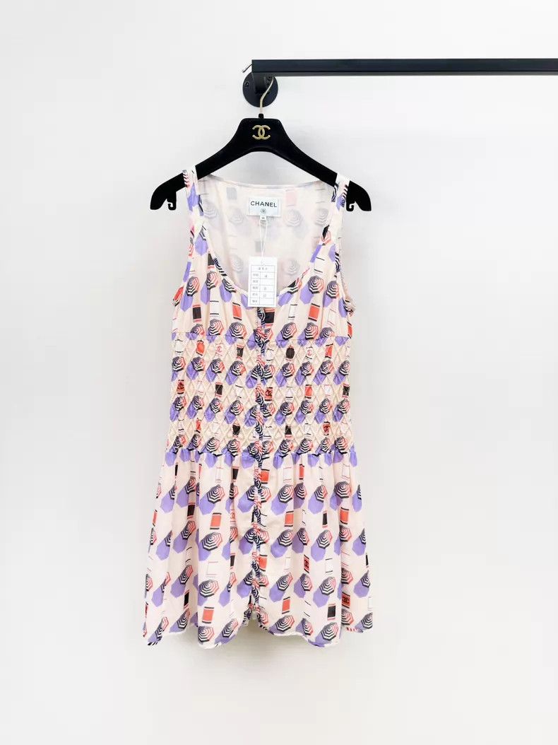 Chanel Chanel Beach series logo printed dress Size XS / US 0-2 / IT 36-38 - 1 Thumbnail