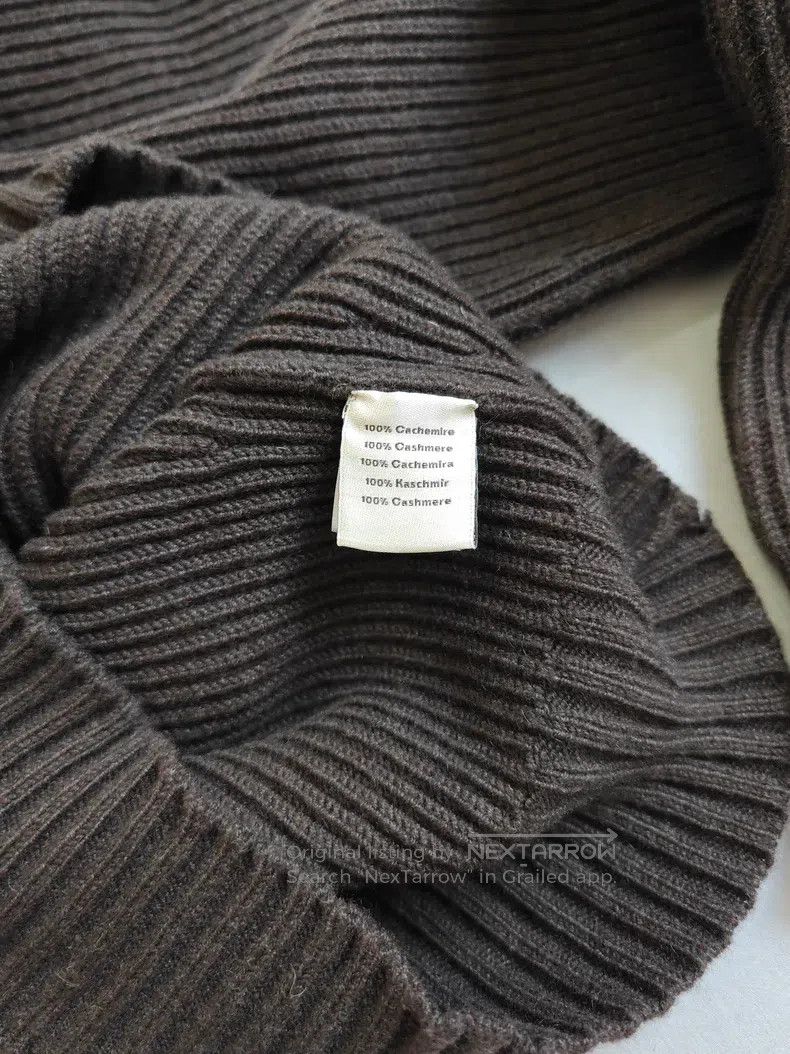 Hermes Hermes Double collar cashmere knitted sweater, dark brown, Size US M / EU 48-50 / 2 - 6 Thumbnail