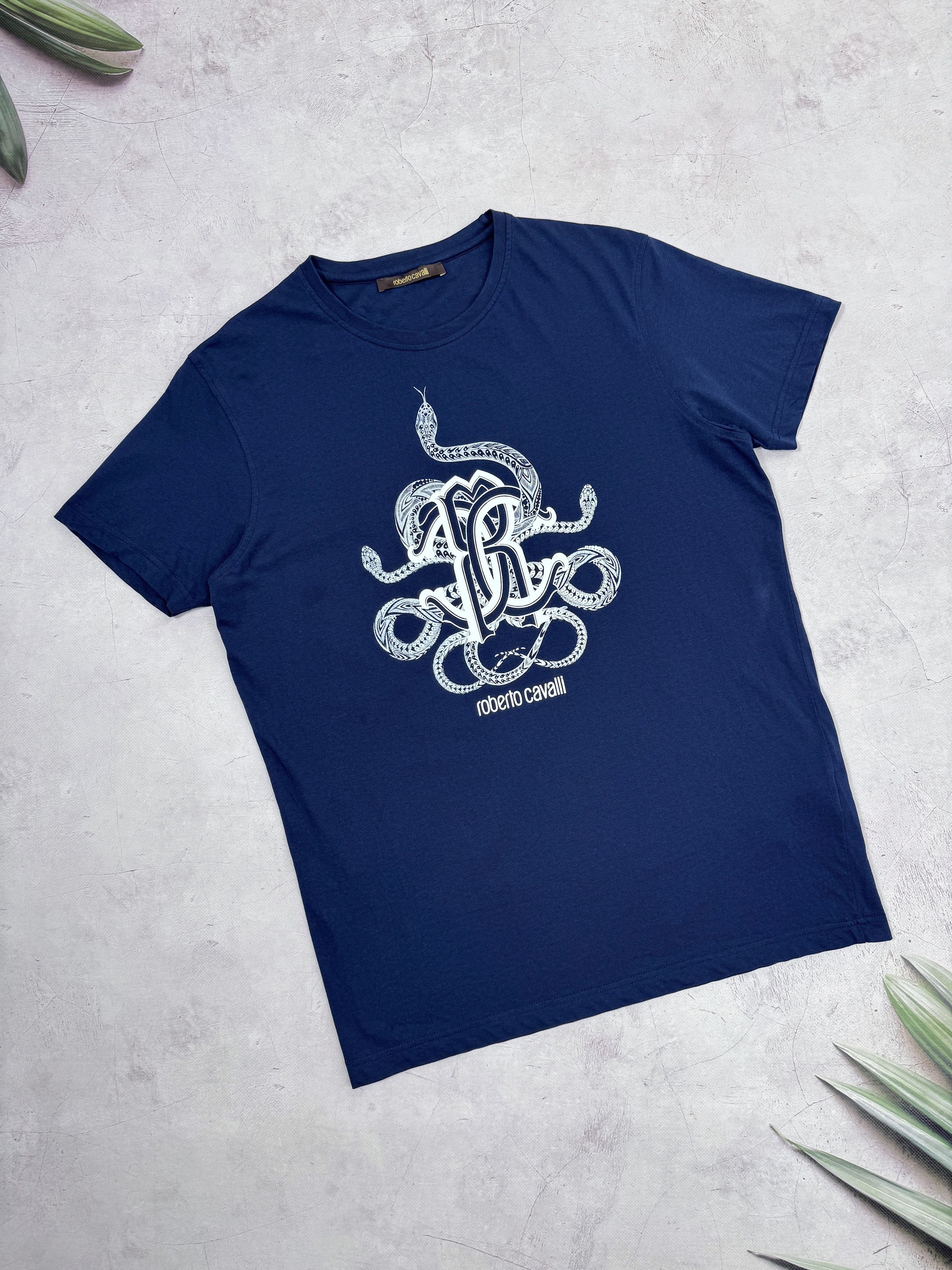 Roberto Cavalli Roberto Cavalli T-Shirt Snakes Logo Size US M / EU 48-50 / 2 - 1 Thumbnail
