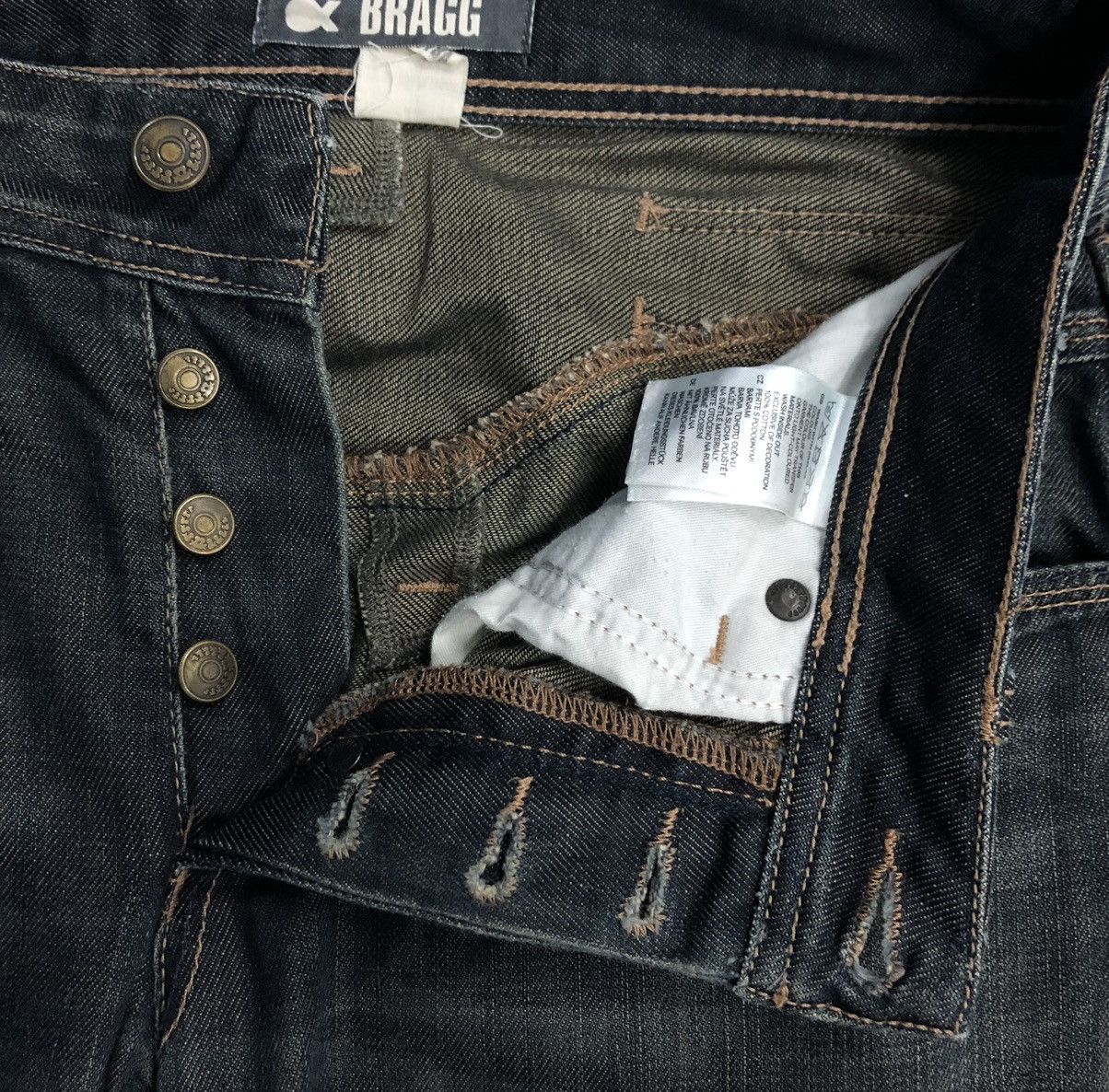 H&M H&M &BRAGG Fit Jeans – Distressed Black Wash, W31 L32 Size US 32 / EU 48 - 13 Thumbnail