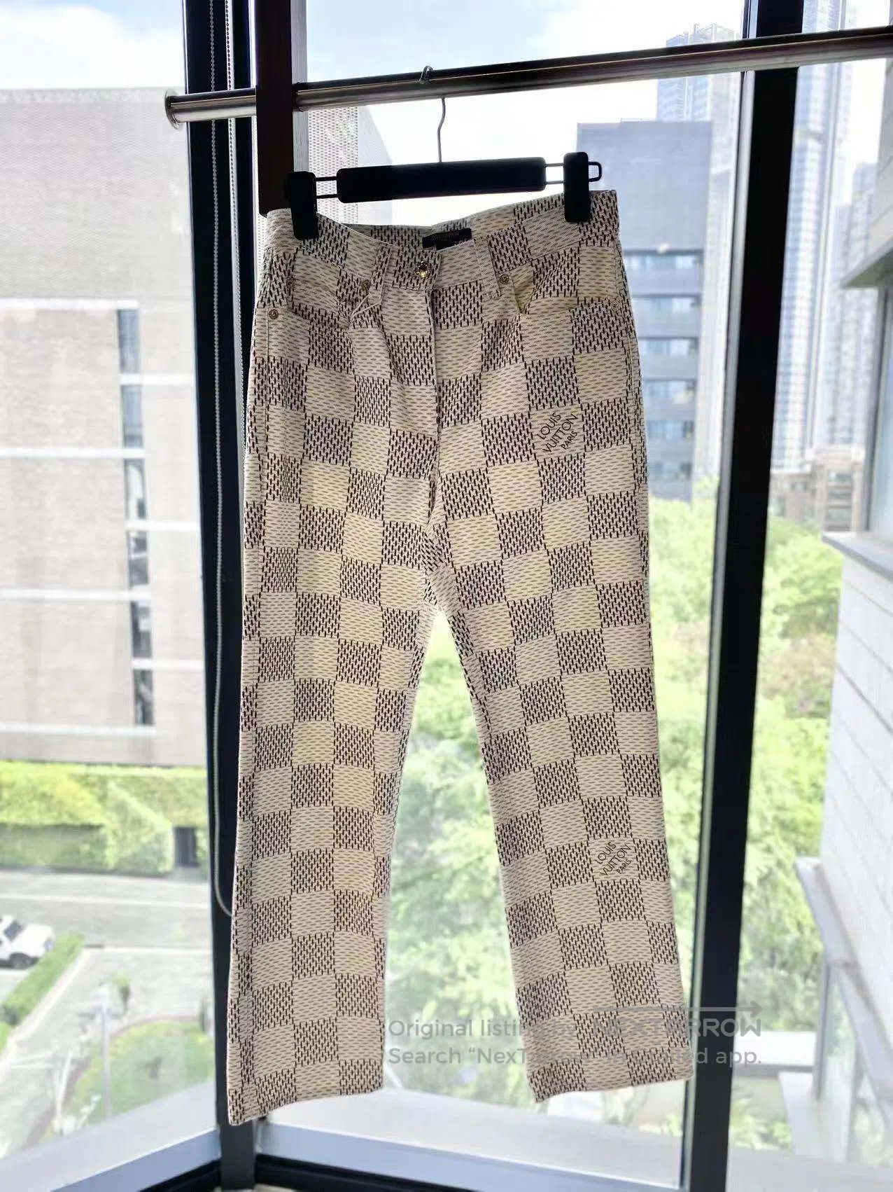 Louis Vuitton Louis Vuitton Checkerboard logo jeans| Size 42" / US 20 - 2 Thumbnail