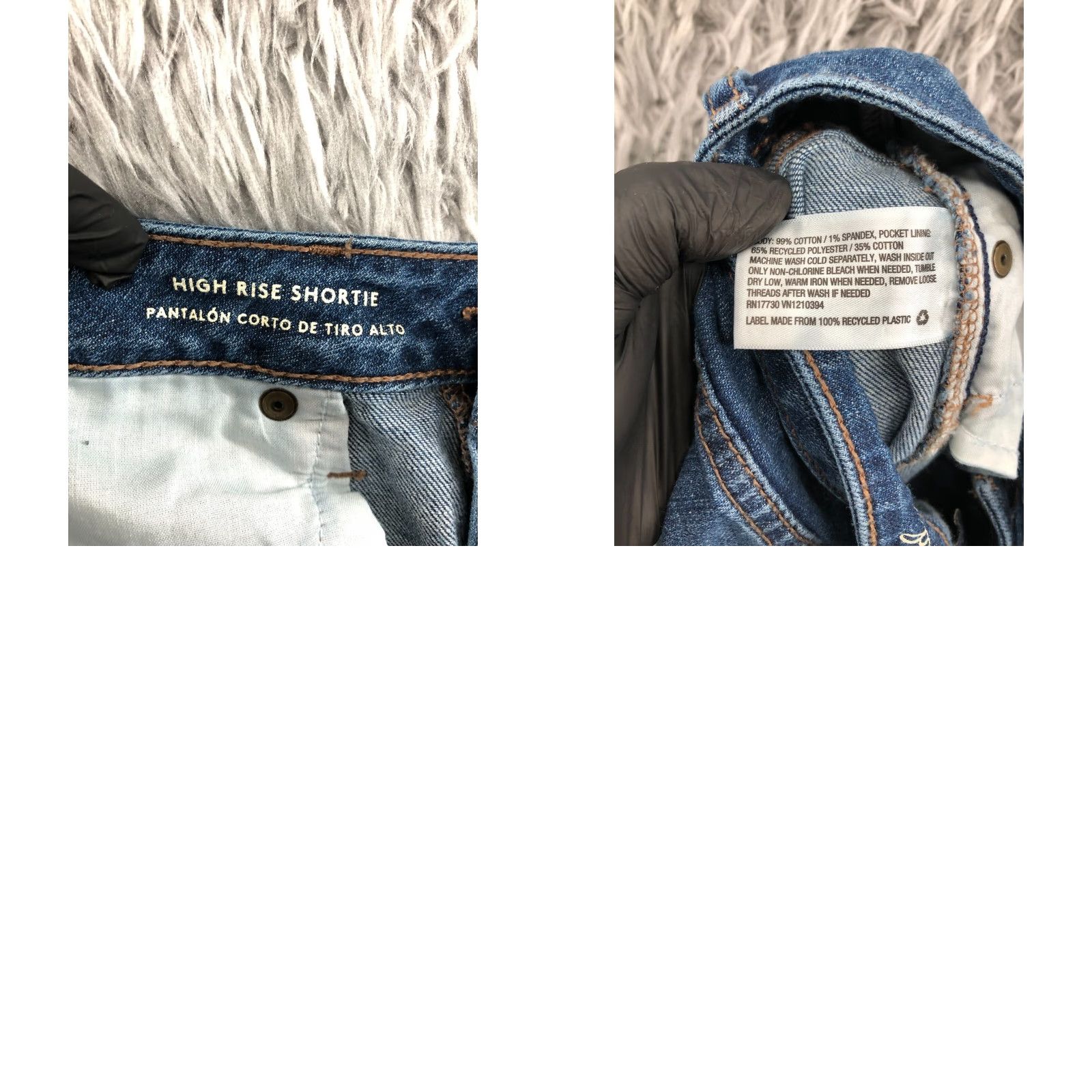 Vintage Universal Thread High Rise Shorts Womens 6 Medium Wash Blue Cut-Off Casual Denim 5-Pocket. Size 28" / US 6 / IT 42 - 8 Thumbnail