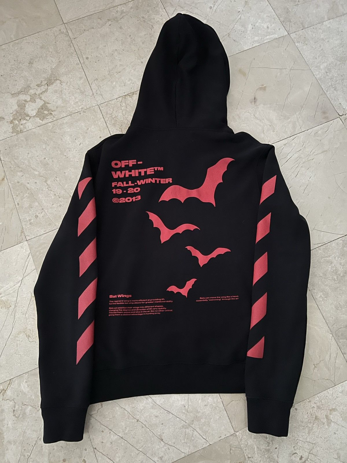 Off white bat hoodie best sale