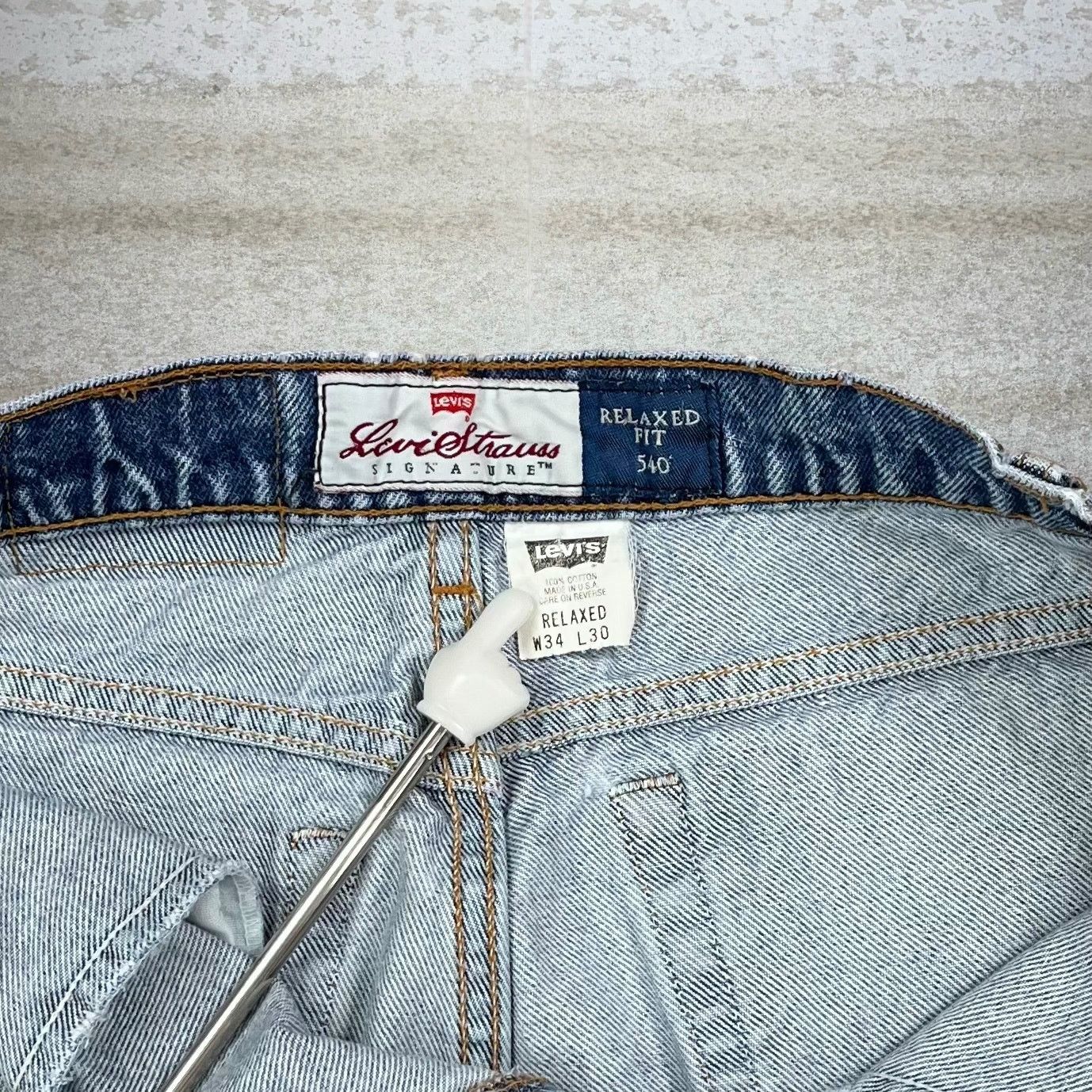Levi's Vintage 90s Levis Jeans 540 34x30 Relaxed Fit Light Wash Size US 34 / EU 50 - 5 Thumbnail