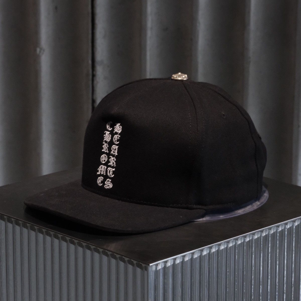 Chrome Hearts CHROME HEARTS BASEBALL CAP - VERTICAL LOGO DENIM Size ONE SIZE - 2 Thumbnail