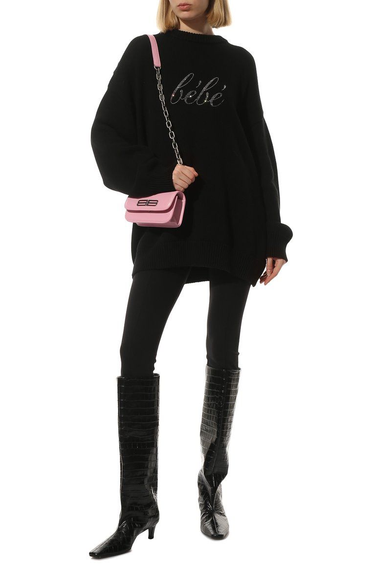 Balenciaga o1y0625 Sweater in Black Size XS / US 0-2 / IT 36-38 - 4 Thumbnail