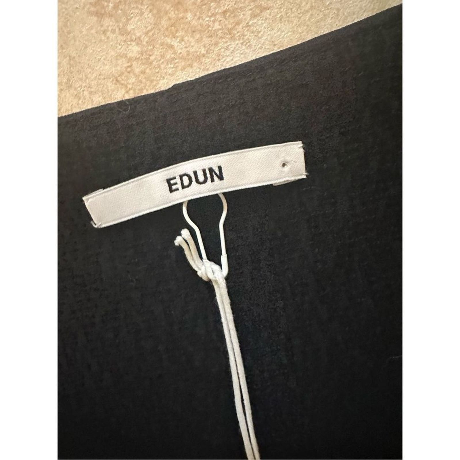 EDUN Edun Spaghetti Strap Midi Slip Dress Black Size XS NWT Size XS / US 0-2 / IT 36-38 - 13 Thumbnail