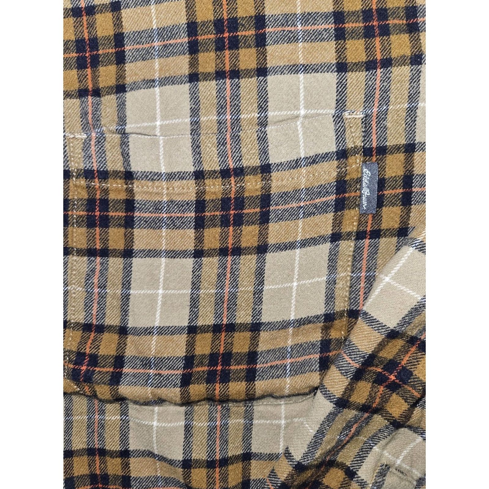 Eddie Bauer Eddie Bauer Shirt Mens 2XL Beige Plaid Flannel Button Front Long Sleeve Casual Size US XXL / EU 58 / 5 - 6 Thumbnail