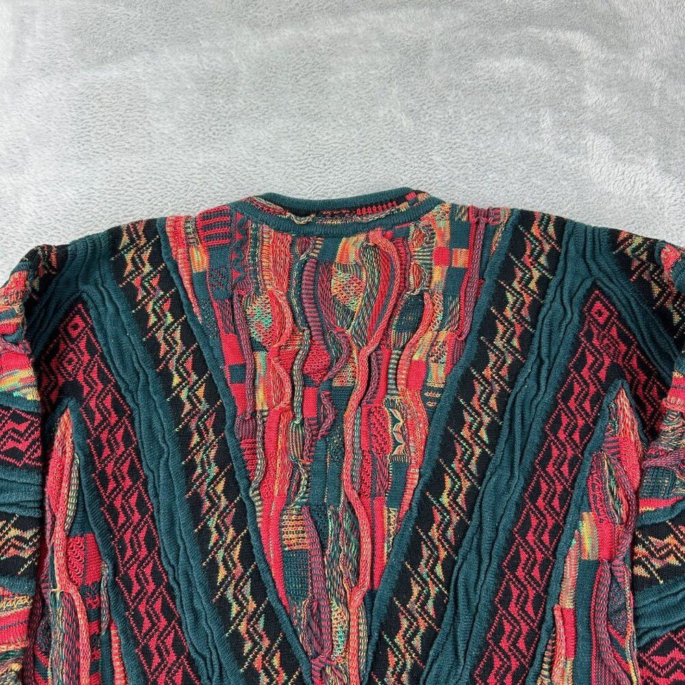 Coogi Coogi Australia Knit Vintage Red / Green Sweater Men's Size Size US L / EU 52-54 / 3 - 6 Thumbnail