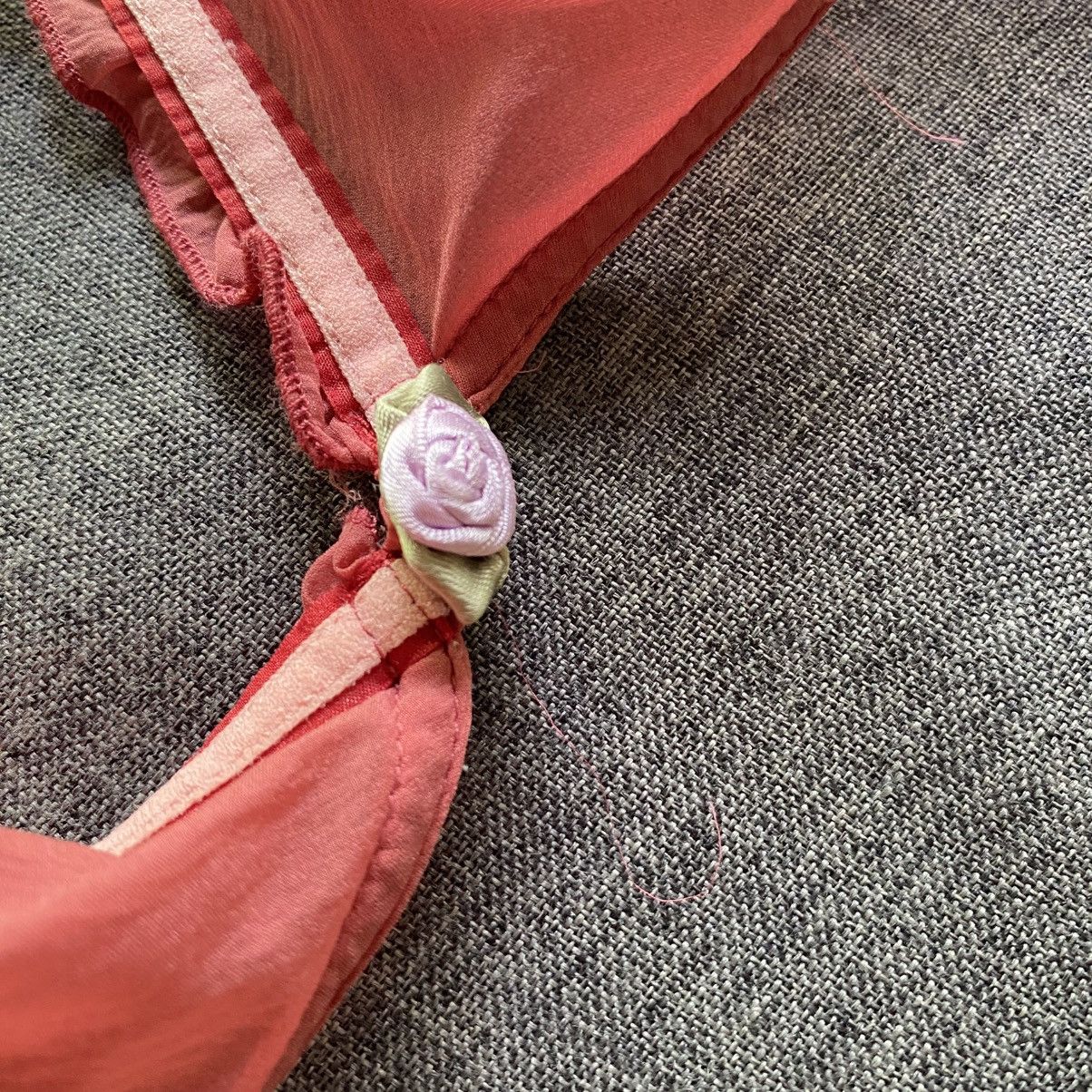 Miu Miu MIU MIU Red Satin Bra Size ONE SIZE - 2 Thumbnail