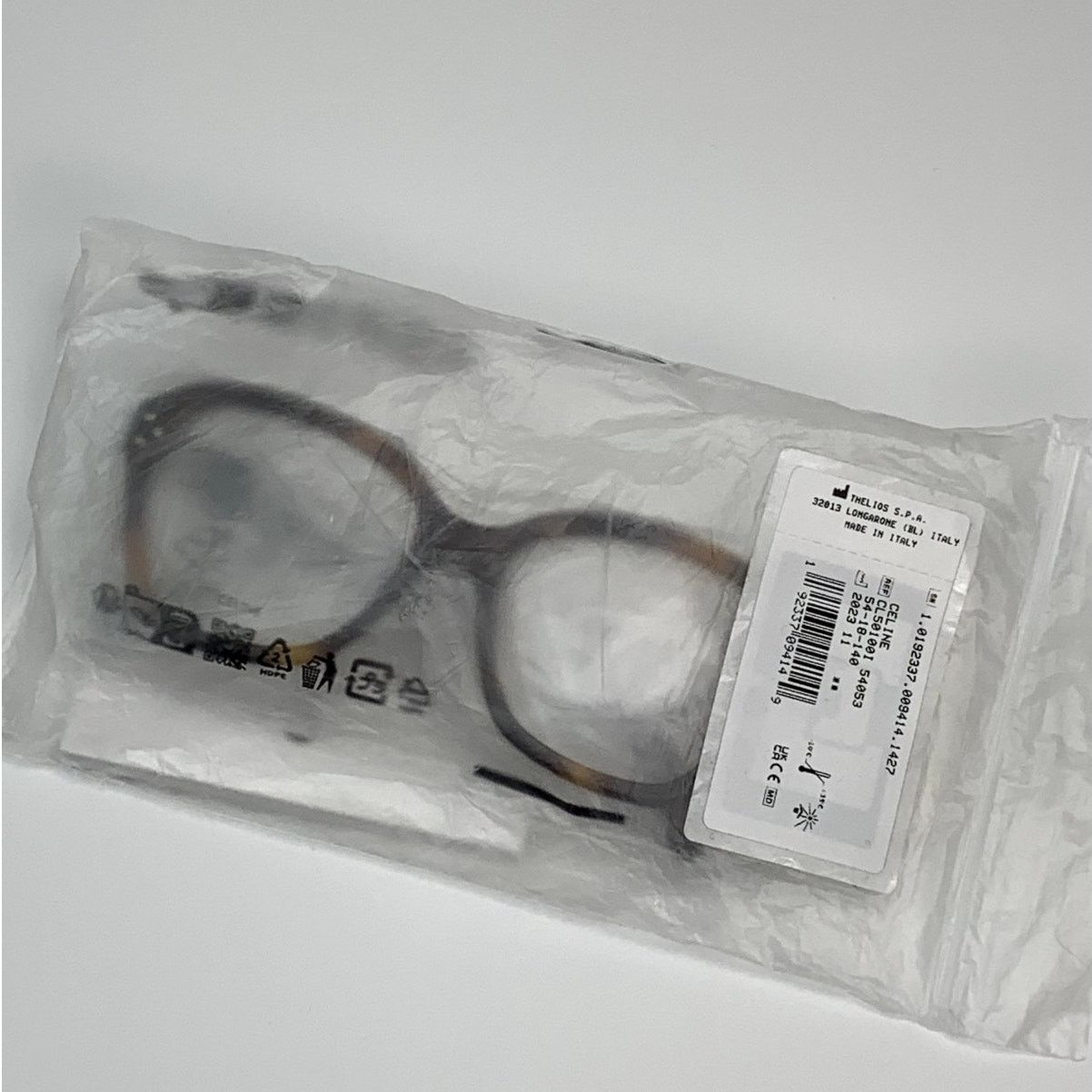 Celine NEW Celine CL50100I 54053 Geometric Shiny Havana Authentic Size ONE SIZE - 10 Thumbnail