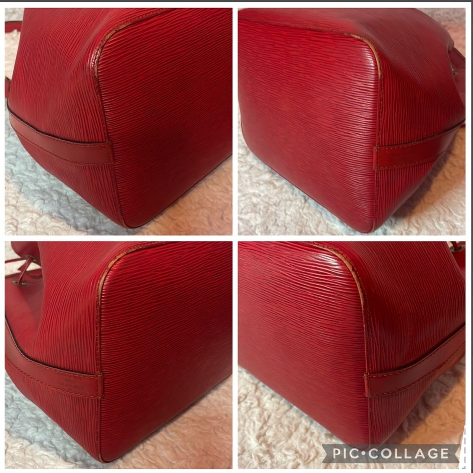 Louis Vuitton Louis Vuitton Petite Noe Red Epi Bucket Bag Size ONE SIZE - 11 Thumbnail