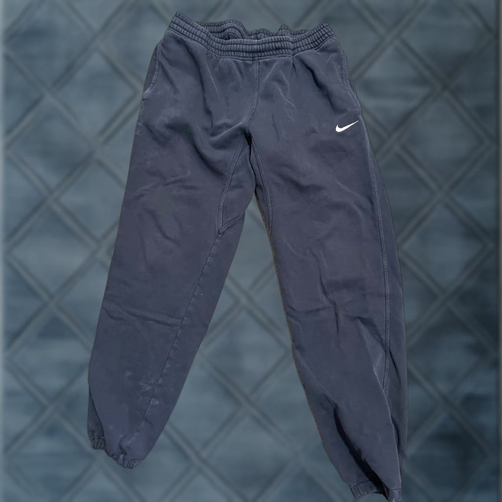 Nike Nike Sweatpants L Navy Blue Wide Leg Baggy Straight 611458-473 Mens Casual Size US 33 - 1 Thumbnail