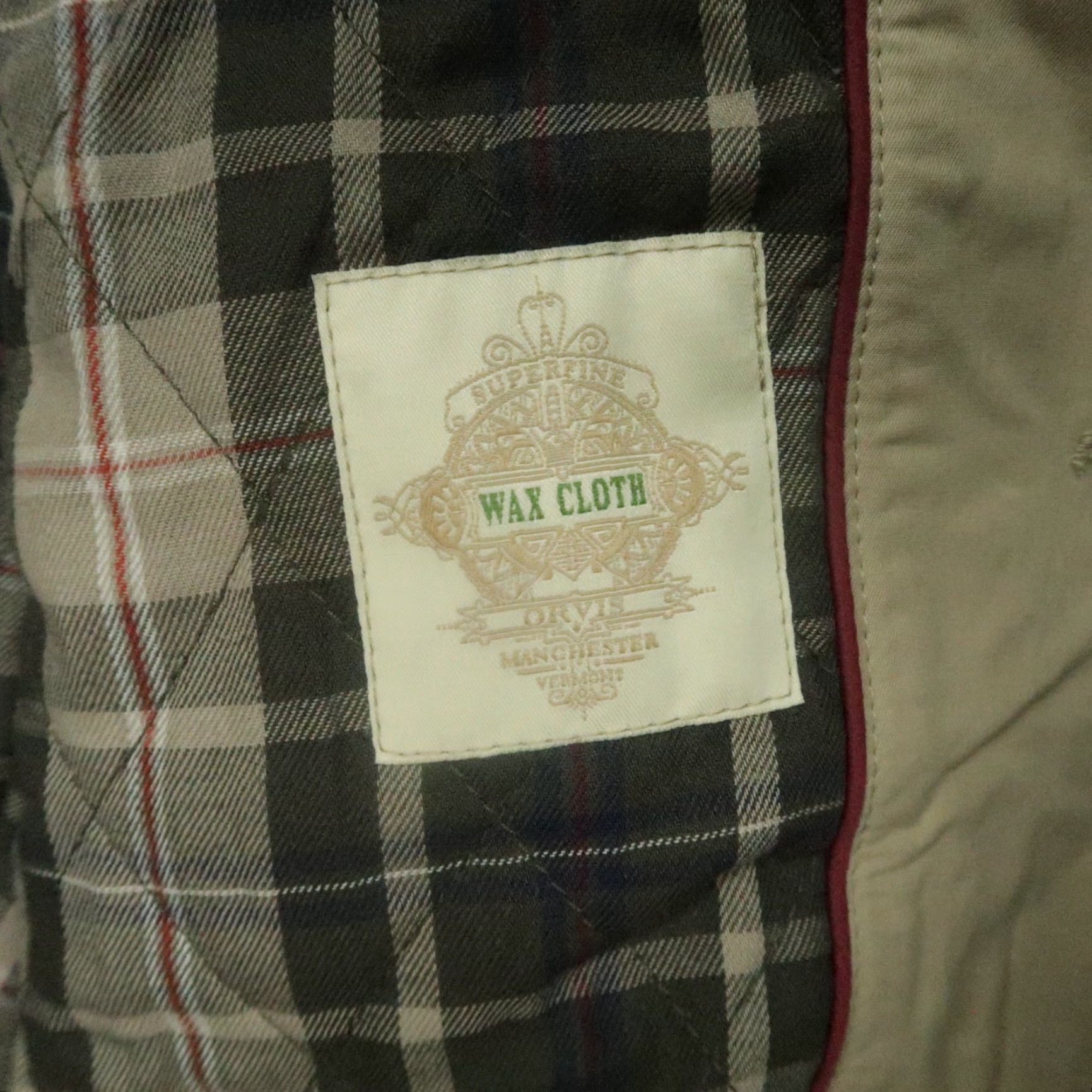 Orvis Orvis Jacket Mens XL Long Waxed Cotton Button Hiking Hunting Lined Pockets Casual Travel Workwear Nylon Polyester Brown Tan Wax Cloth Series Kinder? Size US XL / EU 56 / 4 - 5 Thumbnail