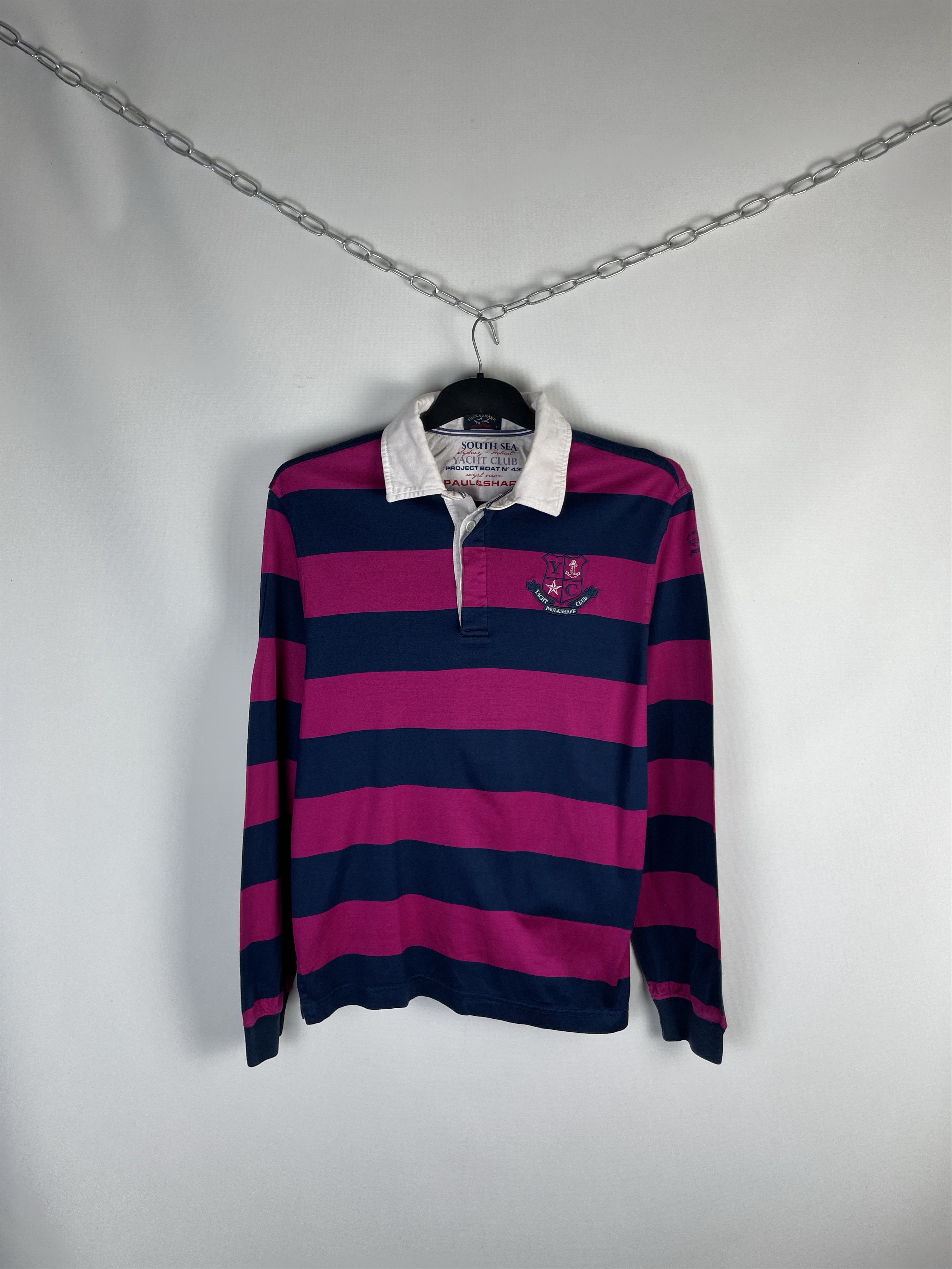 Paul & Shark Vintage Paul & Shark Rugby Long Sleeve Polo Shirt Size US M / EU 48-50 / 2 - 1 Thumbnail