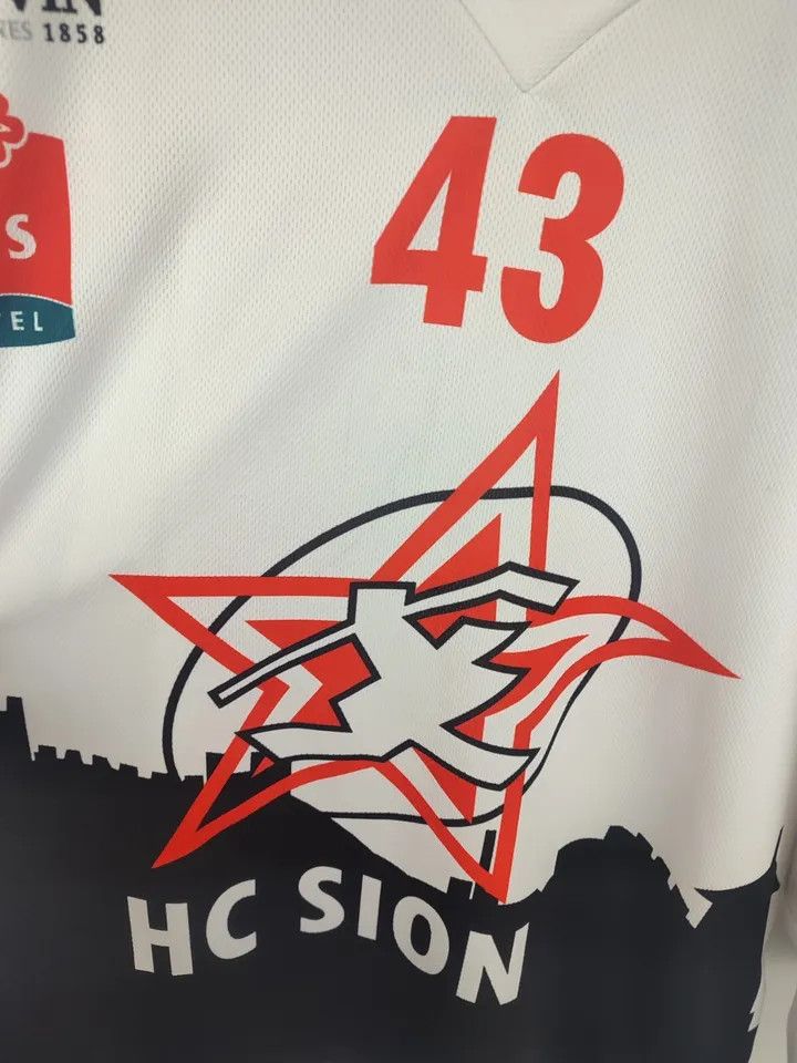 NHL HC SION ICE HOCKEY SHIRT JERSEY OCHSNER #43 sz XL MEN Size US XL / EU 56 / 4 - 9 Thumbnail
